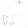 thumbnail image 4 of Desks, Modern White with Built-In Storage, Melamine & Particle Board, 35.1"W x 16.5"D x 30.6"H | White | Melamine, 4 of 7