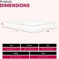 thumbnail image 5 of 9 In. Medium Pocket Spring Mattress - King, White. Foam Layer For Relief. Coils Minimize Motion Transfer. High Base Durability. Soft Knit Fabric Cover. . Edge-edge Support. Compressed & Rolled Easy, 5 of 5