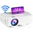 thumbnail image 1 of Proyector Portátil iOS Android Blanco con WiFi y HDMI de 7500 Lúmenes para Cine en Casa y Exteriores, 1 of 8