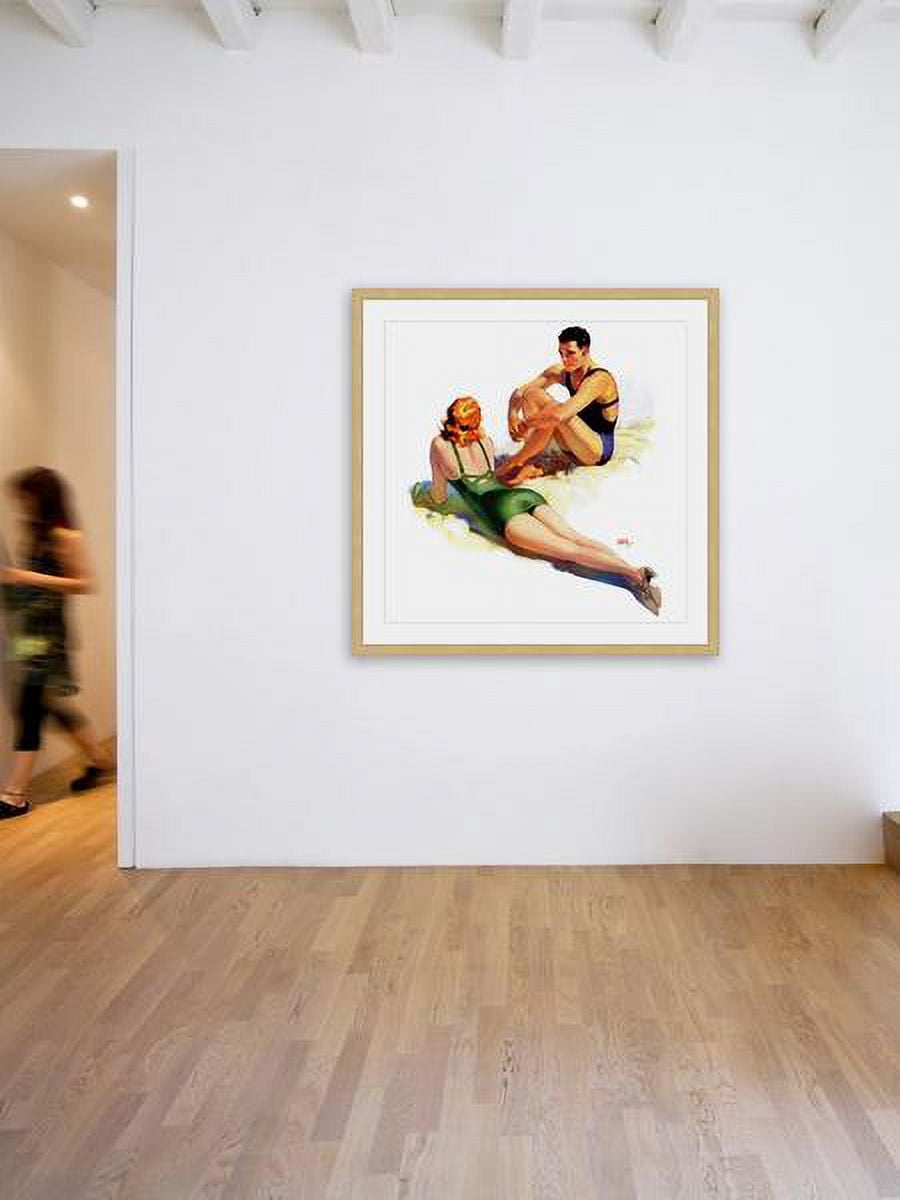 "Sunbathers" Framed Painting Print