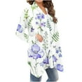 thumbnail image 1 of Cardigans Courts pour Femmes Cardigan à la Mode à Manches Longues Imprimé Floral Veste Haut Cardigan pour Femmes en Liquidation, 1 of 6