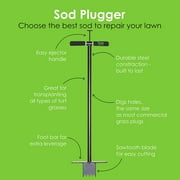 Yard Butler Sod Plugger turf cutter and grass plug tool for zoysia, St. Augustine, fescue, or centipede grass transplanting & repair - ISP-33
