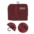 thumbnail image 4 of Unique Bargains 1 Pc Foldable Hanging Large Capacity Makeup Bag Wine Red Oxford Cloth, 4 of 5