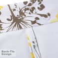 thumbnail image 2 of DriftAway Acacia Floral Blossom Watercolor Printed 100 Percent Blackout Tie Up Adjustable Balloon Rod Pocket Curtain for Small Window 45"Wx63"L Yellow, 2 of 8