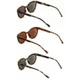 thumbnail image 4 of 3 Pairs Women Leopard Marble Print Fully Magnified Round Sunglasses Reader - Spring Hinge UV Glasses ++1.25, 4 of 4