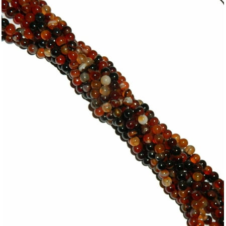 - 8mm Round Natural Agate Gemstone, Loose Beads, 15 Inches, Loose Beads,