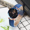 thumbnail image 2 of 2pack Woman Fashion Leather Band Railroad Approved Watches for Men Analog Quartz Round Wrist Watch Women Watch Watches, 2 of 2
