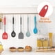 thumbnail image 5 of Cucharas de silicona Uxcell 2Pcs resistentes al calor, utensilio de cocina, cuchara de mezcla para cocinar, mezclar, revolver y servir, roja, 5 of 6