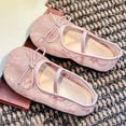 thumbnail image 6 of Gyujnb Girls' Lace Bow Mary Jane Flats Breathable Soft Sole Summer Casual Shoes, Closed Toe,12-18 Months, 6 of 6
