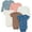 Blue, variant on Baby Neutral Assorted Long and Short Sleeve Onesies, 6-Pack, Sizes Newborn - 12 Months