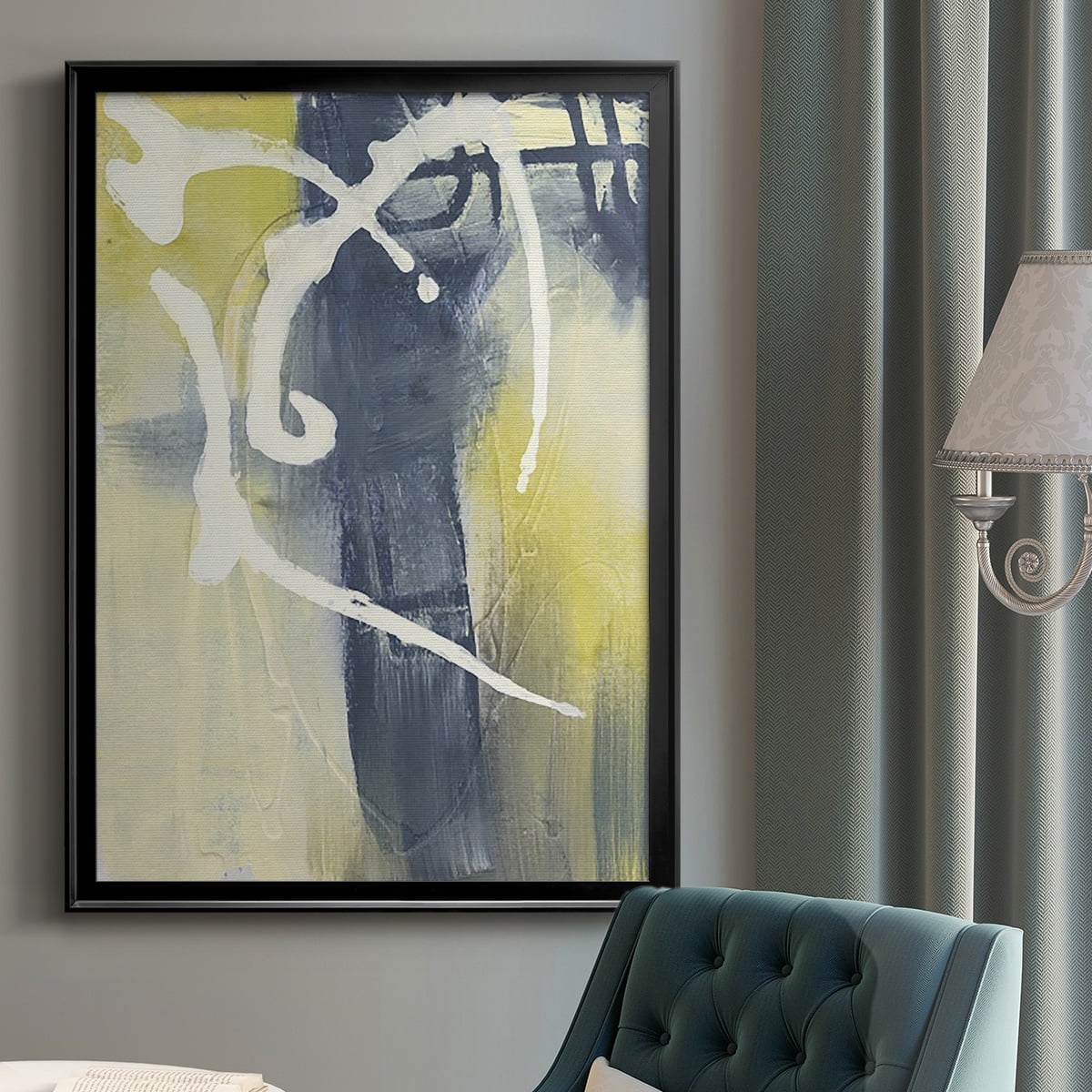 Delightful II Premium Framed Print, in Gold, Black, or Silver - Ready to Hang
