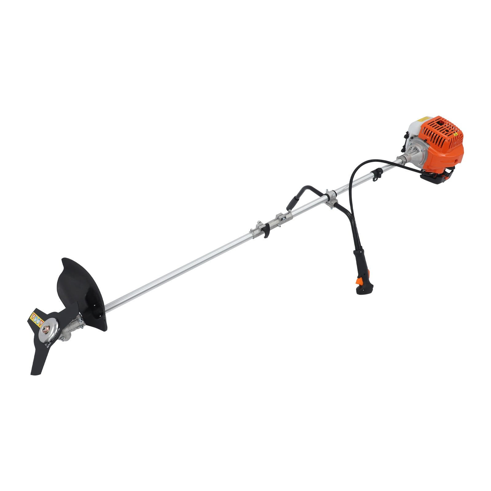 ToppiJoy 42.7CC Gas Weed Wacker, 2-Cycle Gas Powered String Trimmer with 3 Trimming Heads, Safety Guard and Shoulder Strap, for Lawn Garden
