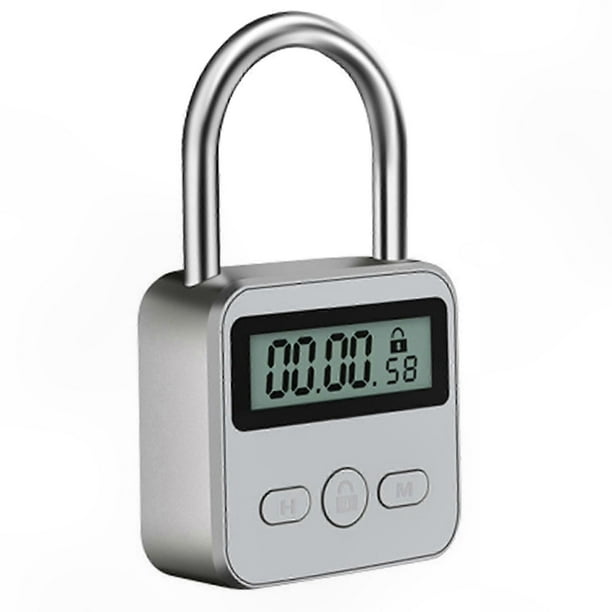 Programmable Electronic Timer Lock with LCD Screen, USB Rechargeable, 99-Hour Multi-Function Time Management Padlock