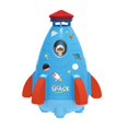thumbnail image 3 of Juguetes de bañera con forma de cohete con rociador de agua para niños pequeños, juguetes de baño para bebés, juguete de agua al aire libre, azul Hugo Juguetes con forma de cohete, 3 of 10