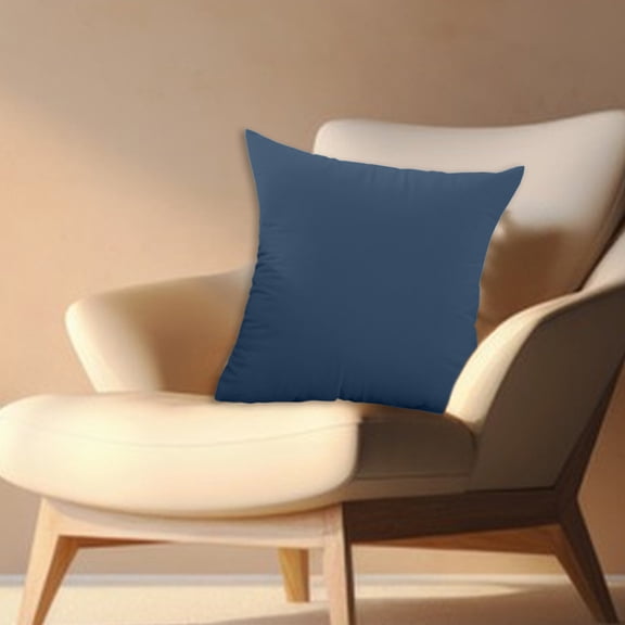 Iumwxz Throw Pillow Multicolor Dark Blue Cotton Velvet Patchwork Decorative Pillow 40x40cm for Living Room Sofa Bedroom Office Scandinavian Style Home Decor