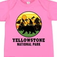 thumbnail image 4 of Inktastic Yellowstone National Park with Bear Mountains and Trees Cricle Boys or Girls Baby Bodysuit, 4 of 5
