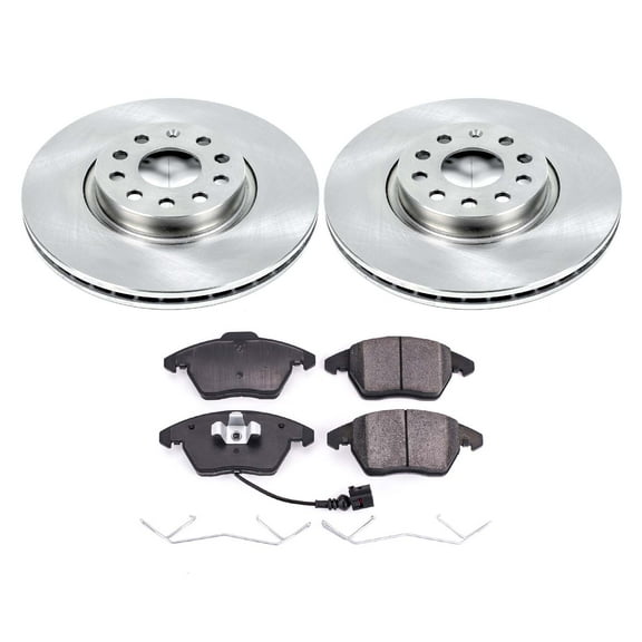 Ultimate Brakes Front Ceramic Brake Pad and Rotor Kit with Hardware WM80160