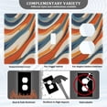 thumbnail image 3 of Yayeee Blank Wall Plate Cover 1-Gang 4.5"x2.7" Home Unused Decorative Outlet, Beige Abstract Wavy, 3 of 7