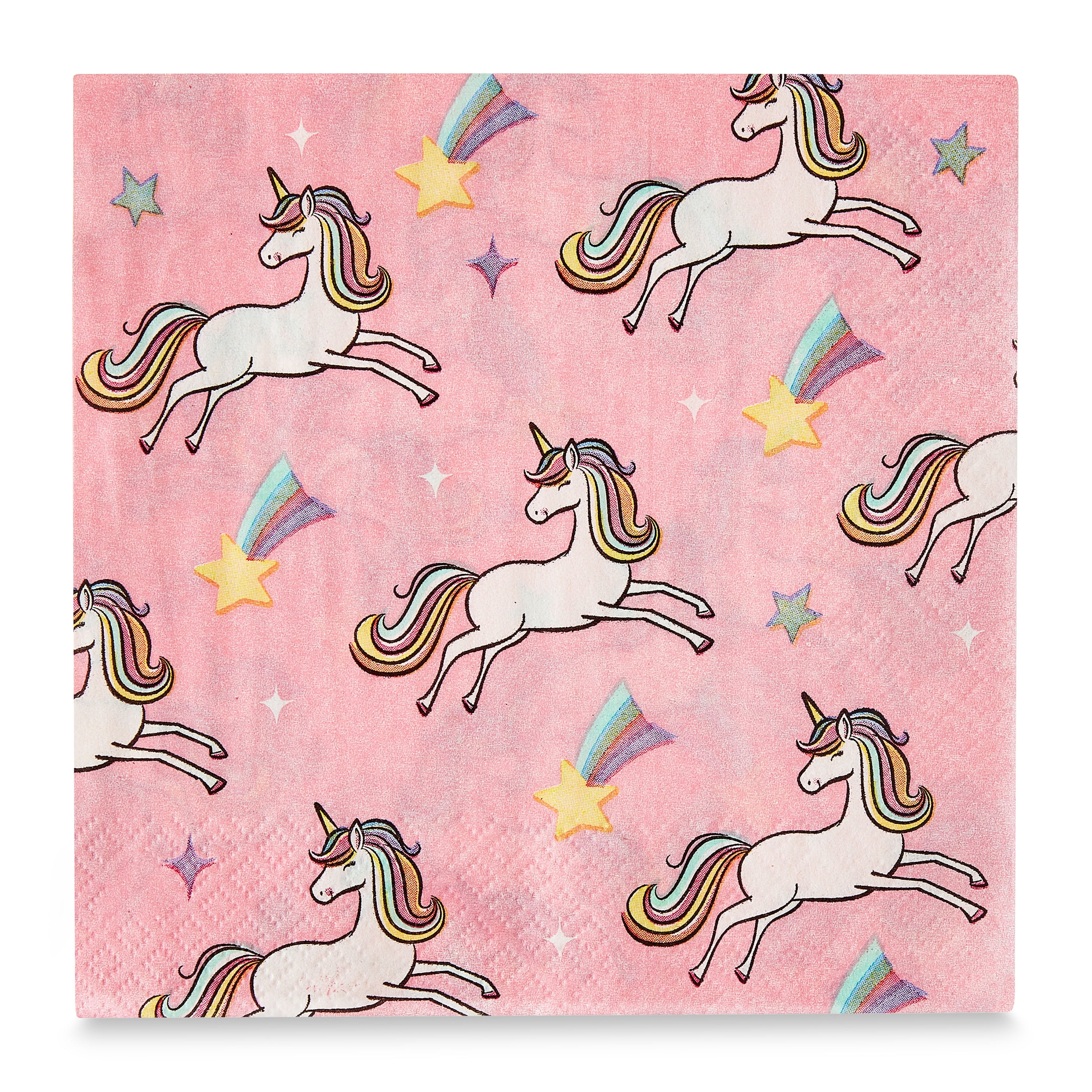 (6 pack) 6.5" x 6.5" Disposable Multicolor Dreamy Unicorn Paper Napkins, 20 Count, by Way To Celebrate