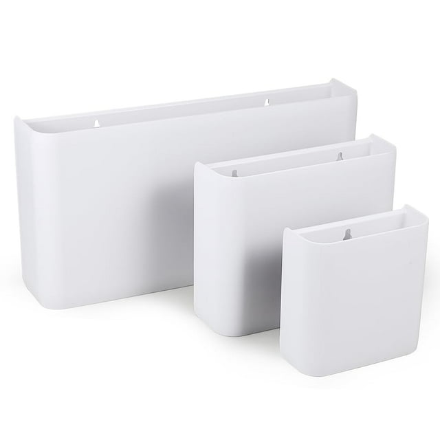Almacenamiento de ropa magnético Picowe para lavandería, blanco, 3 unidades