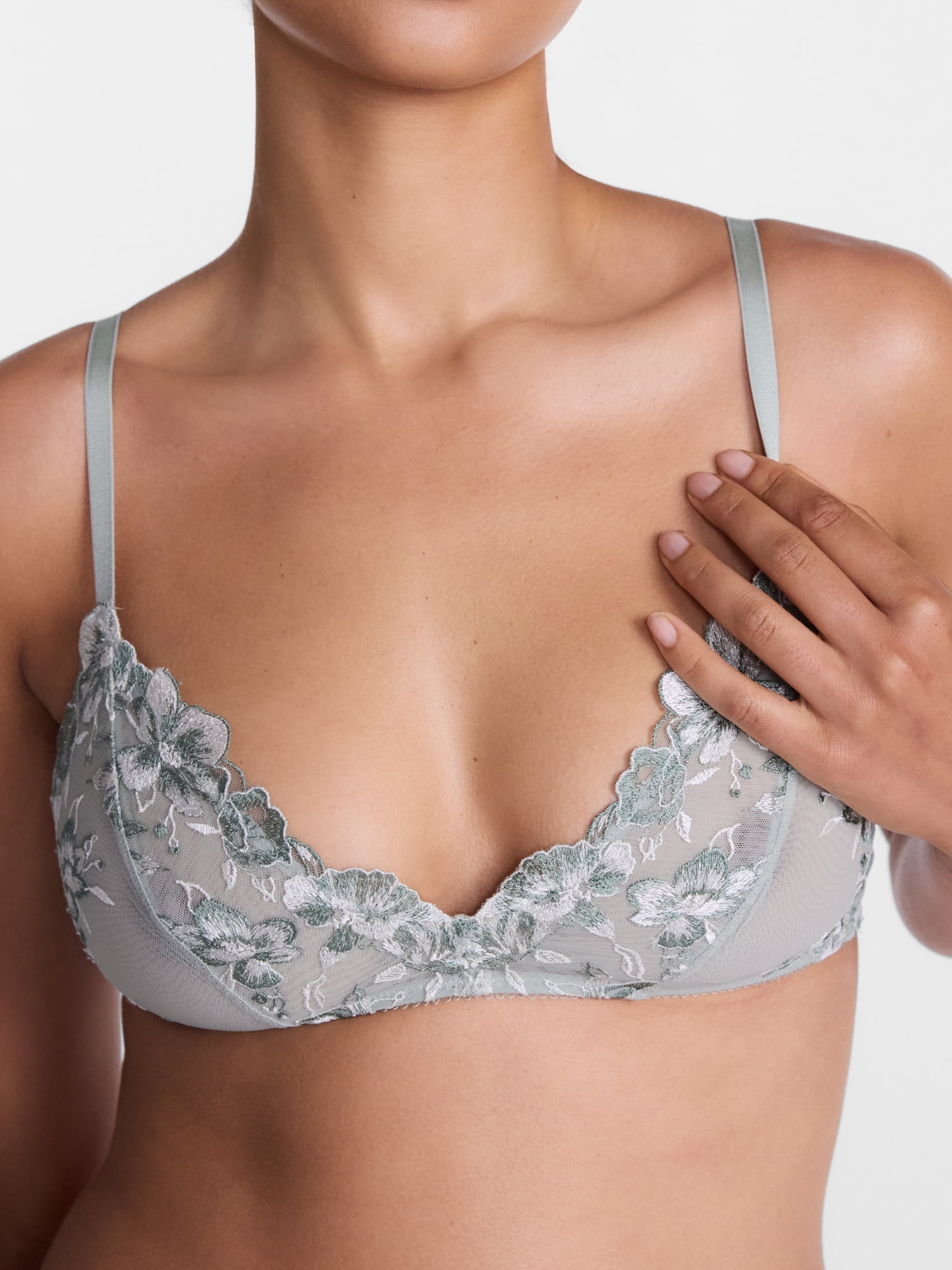 Joyspun Women's Embroidery Bralette, Sizes XS-XXXL