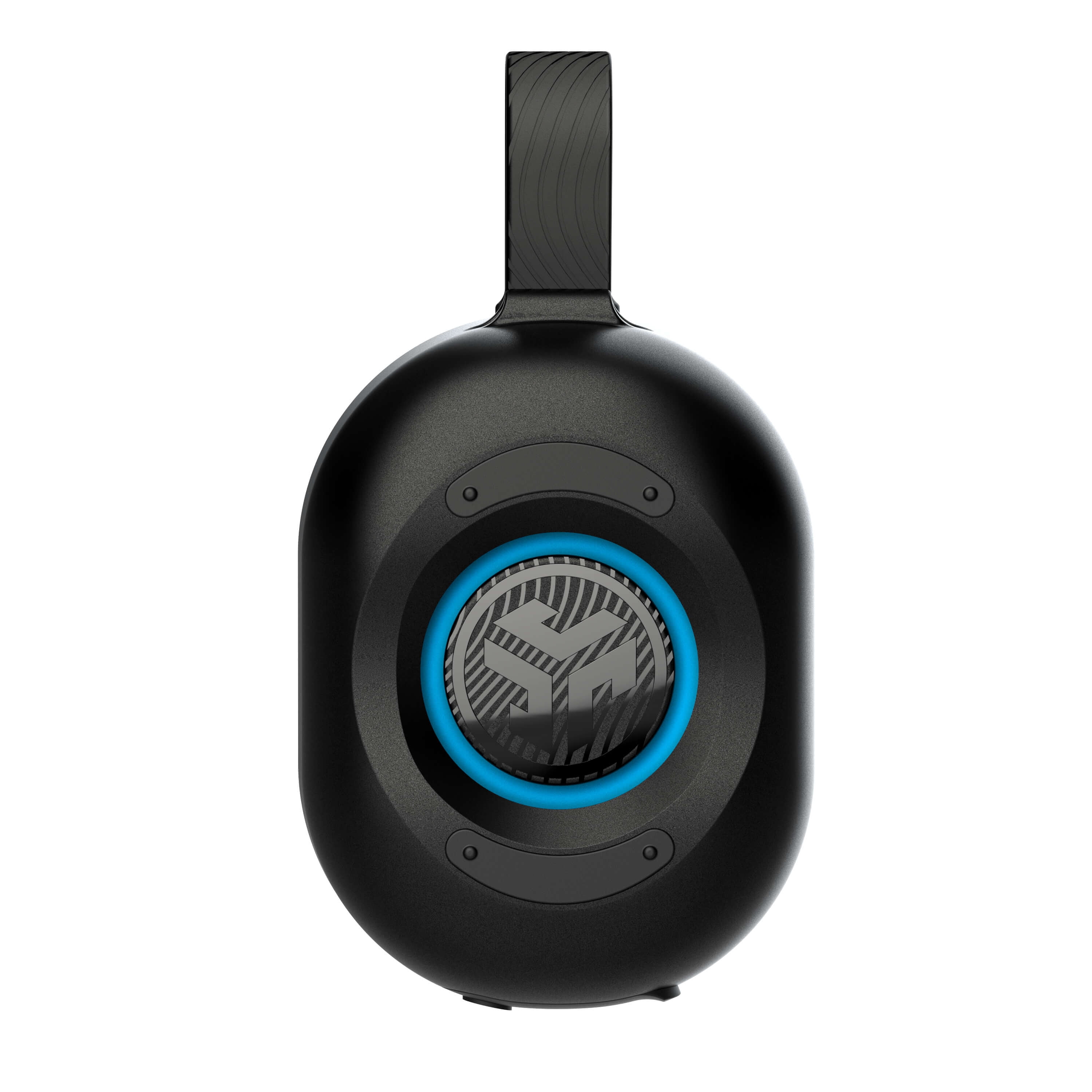 JLab Pop Party Portable Bluetooth Speaker, 5W, 8 Hour Playtime, RGB Lighting, Splashproof, Black
