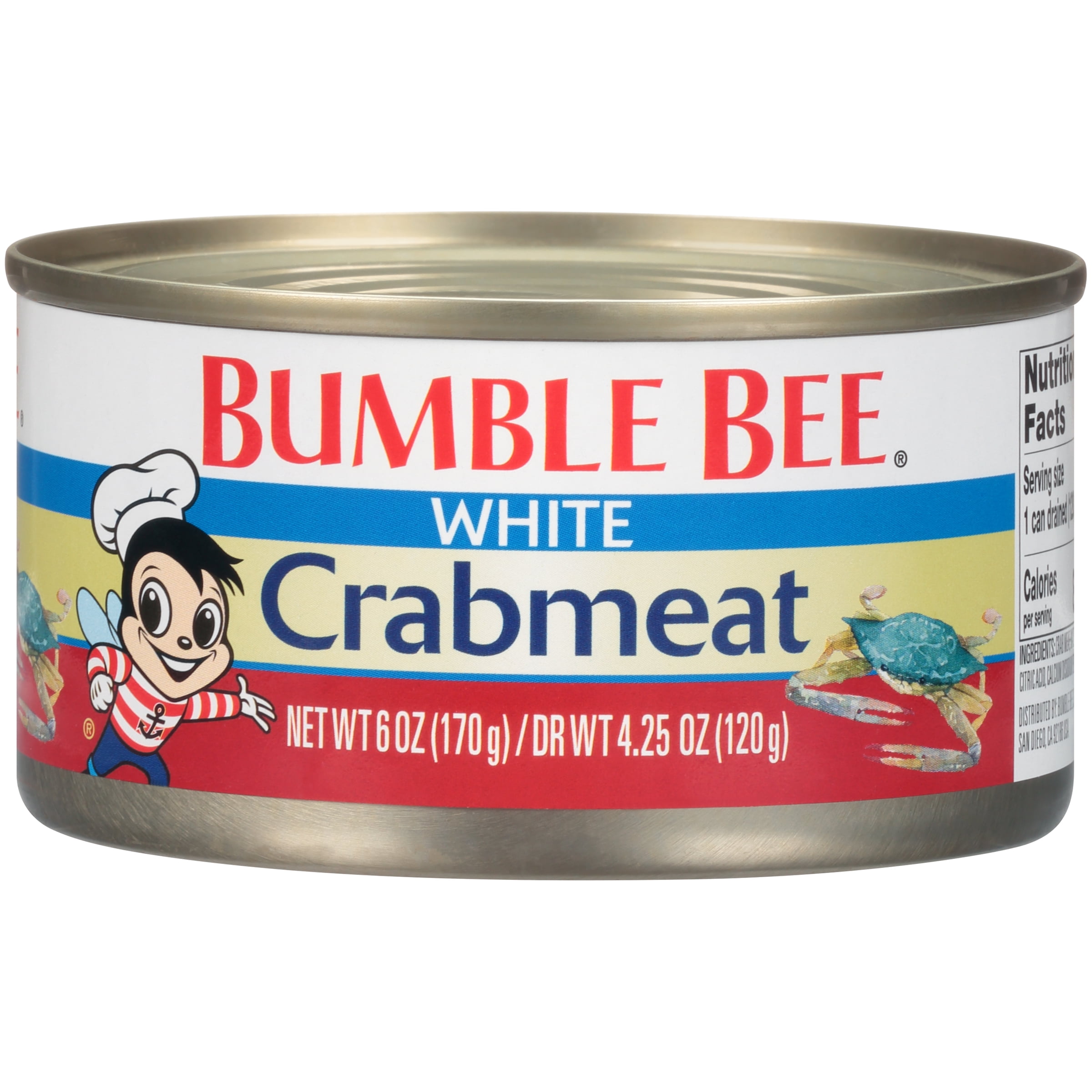 Bumble Bee White Crab Meat, 6 oz Can