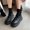 #045-Black, variant on Boots for Women – Easy Slip-On Design with No Zipper, Stylish Ankle Boots for Everyday Wear
