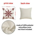 thumbnail image 3 of Christmas Decoration Pillow Covers, 18" x 18" Farmhouse Decor Throw Pillow Covers for Home Merry Christmas Tree Deer Hello Winter Holiday Decor Throw Cushion Case for Home Couch, 3 of 3