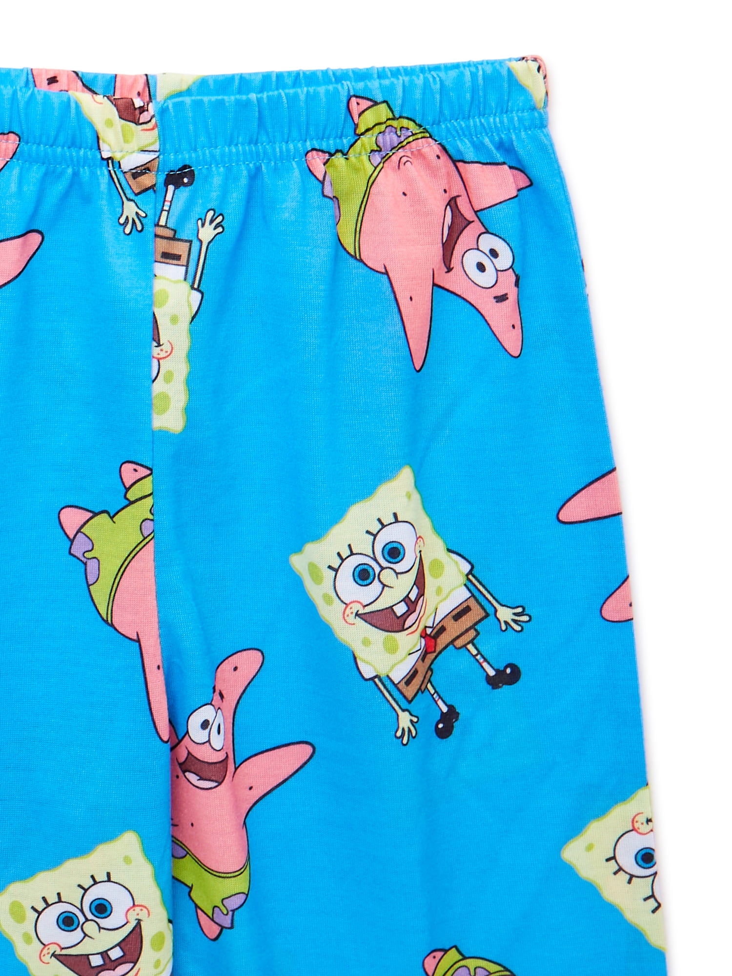 Nickelodeon SpongeBob SquarePants Boys Short Sleeve T-Shirt and Shorts Pajama Set, 2-Piece, Sizes 4-12