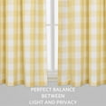 thumbnail image 6 of 2 Pcs Plaid Valances Curtain, Buffalo Check Rod Pocket Small Window Curtain Home Decor, 6 of 7