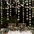 thumbnail image 1 of Glitter Champagne Gold Decoraciones Papel Círculo Puntos Guirnalda Fiesta Serpentinas Bunting Telón de fondo, 1 of 5