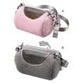 thumbnail image 2 of Bolsa de transporte para mascotas pequeña, transpirable, para invierno, cálido, jaulas para ratones, bolso de mano, portátil, de viaje, para Hábitats y jaulas para animales pequeños Rosado Greeniant PT004490-01, 2 of 6