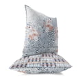 thumbnail image 2 of Peacock Pride Throw Pillow in Gray 20x20, 2 of 5