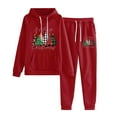 thumbnail image 1 of WILLBEST Vêtements d'Automne pour Femmes Ensemble Imprimé Tendance 2024 / Pyjamas Confortables pour Jogger Festif, 1 of 5