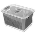 thumbnail image 4 of KONTONTY Lettuce Crisper Space-saving Storage Box 20x13.5x11.5cm Grey, 4 of 8