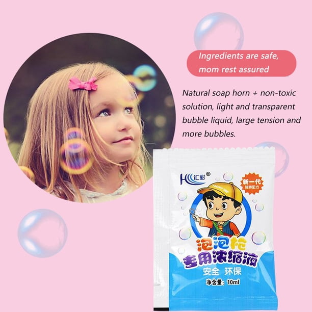 Acheter Recharges de bulles de savon liquide, 1,5, 10 pièces, jouets, matériaux de savon concentrés d'eau, 10ml pour Machine à bulles, jouet