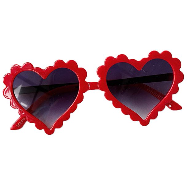 Gafas de sol BULINGNA Kids para niños pequeños en forma de corazón, antiUV 1-8T