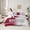 Red Gray, variant on jejeloiu Sports Ball Game Twin Bedding Sets,7-Piece,Gray Sacramento Bedding Comforter Set,Basketball City Sheet Sets For Boy Kids,Breathable Room Decoration Reversible