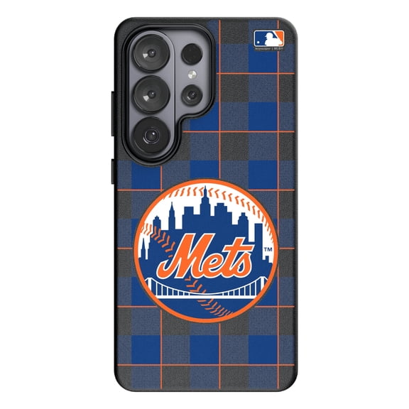 Keyscaper New York Mets Plaid Galaxy Magnetic Bump Case
