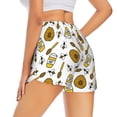 thumbnail image 3 of Goofa Honey Printed Women 2 in 1 Running Shorts,Quick Dry Athletic Workout Shorts,High Waisted Athletic Shorts with Liner Pockets-Medium, 3 of 9
