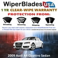 thumbnail image 2 of 2009 Audi A4 Quattro Beam Wiper Blades Wipers w/1yr Warranty (Set of 2), 2 of 5