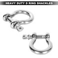 thumbnail image 3 of 14PCS Bow Shackle 5/16 Inch, Heavy Duty Stainless Steel Shackle M8 Screw Pin Shackle Anchor Shackle for Anchor, Towing, Off Load Recovering, 3 of 5