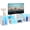 White, variant on WLIVE TV Stand, Deformable TV Stand with LED Strip, Modern Entertainment Center, Gaming Media 3 Pieces Console Cabinet for Living Room, Bedroom, Black