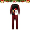 thumbnail image 5 of Odeerbi Christmas Pajamas For Family Matching Outfits Men Dad Plaid Printed Blouse Tops+Pants Xmas Set, 5 of 6