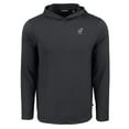 thumbnail image 2 of Men's Cutter & Buck Black Kansas Jayhawks Coastline Epic Comfort Eco Recycled Long Sleeve Hoodie T-Shirt, 2 of 3
