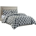 thumbnail image 5 of Comforter with 2 Pillow Shams Goose Down Alternative Ultra Soft Microfiber Grey Color King Size, 5 of 6