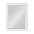 thumbnail image 2 of DesignOvation Miroir Mural Rectangulaire Décoratif Encadré Bosc, 21.5x27.5, Blanc, 2 of 10