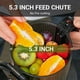 thumbnail image 2 of Máquinas exprimidoras, AMZCHEF Exprimidor masticador autoalimentado de 5,3 pulgadas para frutas y verduras enteras, Máquinas exprimidoras eléctricas de prensado en frío con alto rendimiento de jugo, f, 2 of 5