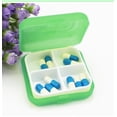 thumbnail image 1 of plastic organization and storage,Mini 4 Slots Portable Box Drug Medicine Case Organizer,Green, 1 of 1